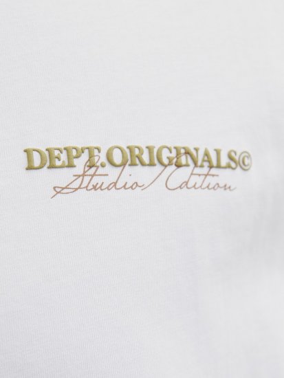 Jack & Jones Lington Crew Neck T-Shirt Bright White - Herren-T-shirts - Herren-T-Shirts in großen Größen