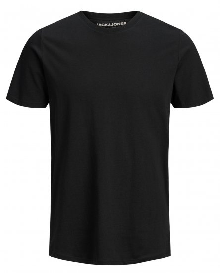Jack & Jones Organic Basic T-shirt Black - Herren-T-shirts - Herren-T-Shirts in großen Größen