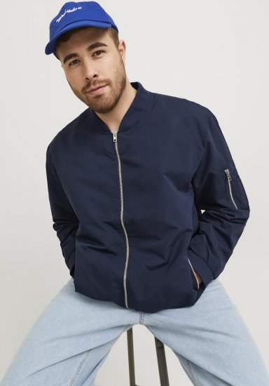 Jack & Jones RUSH Bomber Jacket Navy Blazer - Herren jacken - Herren Jacken in großen Größen