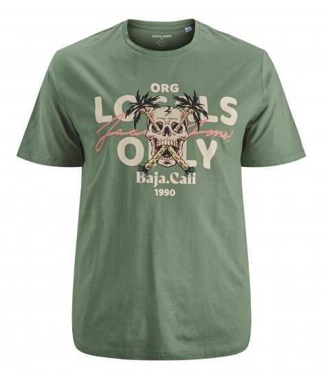 Jack & Jones Summerskull T-Shirt Sea Spray - Herren-T-shirts - Herren-T-Shirts in großen Größen