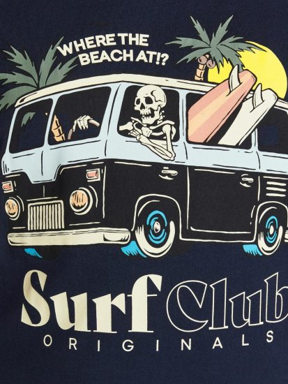 Jack & Jones Summerskull T-Shirt Navy Blazer - Herren-T-shirts - Herren-T-Shirts in großen Größen