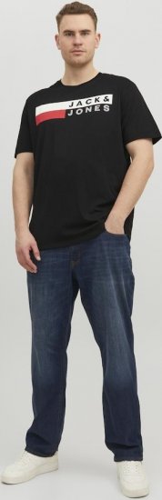 Jack & Jones CORP Logo T-Shirt Black/PLAY 4 - Herren-T-shirts - Herren-T-Shirts in großen Größen