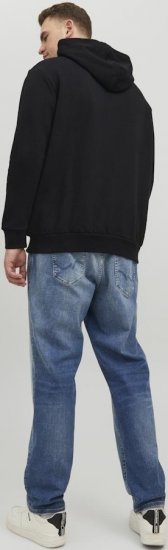 Jack & Jones CORP LOGO PLAY 4 Print Hoodie Black - Herren-sweater und -hoodies - Herren-Sweater und -Hoodies in großen Größen