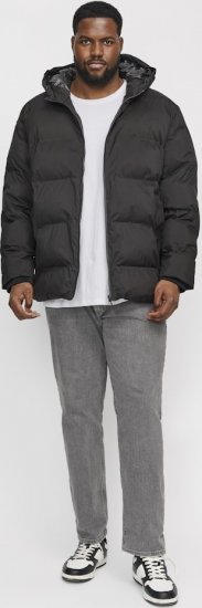 Jack & Jones CORP Logo T-Shirt White w Small Black Print - Herren-T-shirts - Herren-T-Shirts in großen Größen