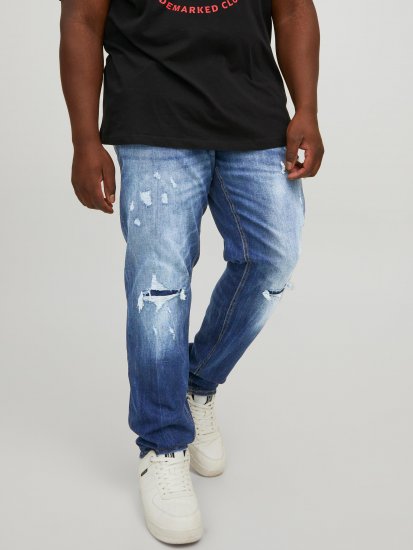 Jack & Jones JJIGLENN JJSEAL Blue Denim Jeans - Herren-jeans & -hosen - Herren-Jeans & -Hosen in großen Größen
