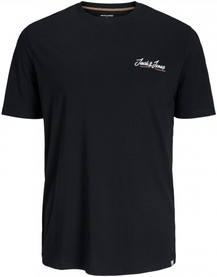 Jack & Jones JORPAUL TONS TEE Black - Herren-T-shirts - Herren-T-Shirts in großen Größen