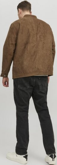 Jack & Jones Rocky Urban Rider Leather Jacket Brown - Herren jacken - Herren Jacken in großen Größen