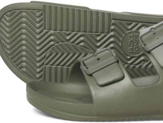 Jack & Jones Croxton Moulded Sandals Khaki - Herrenschuhe 40-52 - 
