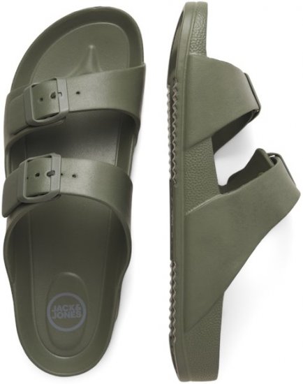 Jack & Jones Croxton Moulded Sandals Khaki - Herrenschuhe 40-52 - 