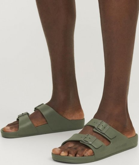 Jack & Jones Croxton Moulded Sandals Khaki - Herrenschuhe 40-52 - 