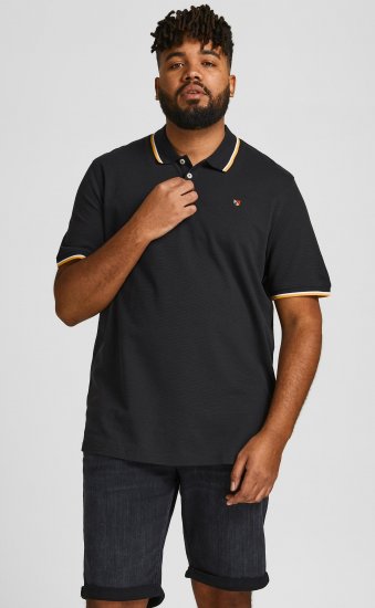 Jack & Jones JPRWINBLU Poloshirt Black - Polo-shirts für herren - Polo-Shirts für Herren in großen Größen