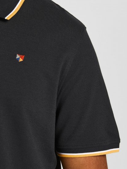 Jack & Jones JPRWINBLU Poloshirt Black - Polo-shirts für herren - Polo-Shirts für Herren in großen Größen