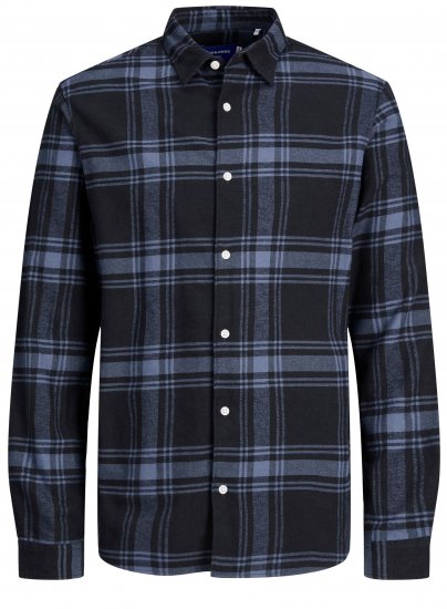 Jack & Jones JORJOSHUA Checked Shirt Navy - Herrenhemden - Herrenhemden in großen Größen