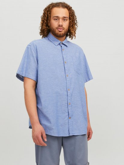 Jack & Jones JORABEL Casual Shirt Ensign Blue - Herrenhemden - Herrenhemden in großen Größen