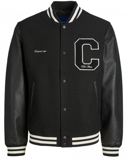 Jack & Jones JORCOLLEGE Bomber Jacket Black - Herren jacken - Herren Jacken in großen Größen