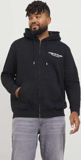 Jack & Jones ESTERBRO Zip Hoodie Black - Herren-sweater und -hoodies - Herren-Sweater und -Hoodies in großen Größen