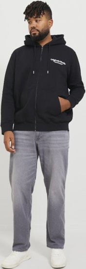 Jack & Jones ESTERBRO Zip Hoodie Black - Herren-sweater und -hoodies - Herren-Sweater und -Hoodies in großen Größen