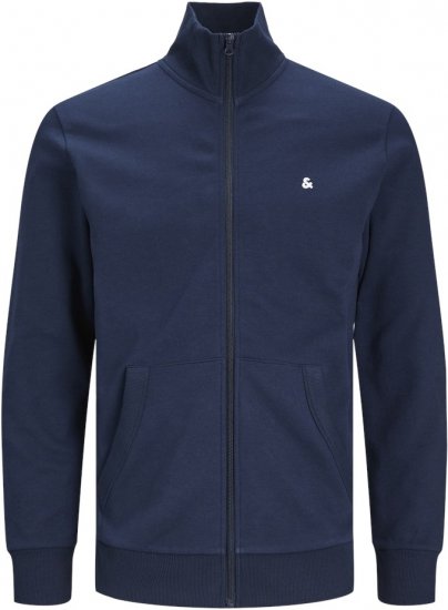 Jack & Jones PAULOS Turtleneck Zip Sweatshirt Navy Blazer - Herren-sweater und -hoodies - Herren-Sweater und -Hoodies in großen Größen