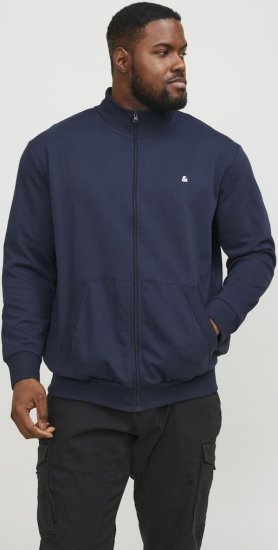 Jack & Jones PAULOS Turtleneck Zip Sweatshirt Navy Blazer - Herren-sweater und -hoodies - Herren-Sweater und -Hoodies in großen Größen