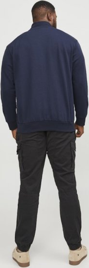 Jack & Jones PAULOS Turtleneck Zip Sweatshirt Navy Blazer - Herren-sweater und -hoodies - Herren-Sweater und -Hoodies in großen Größen