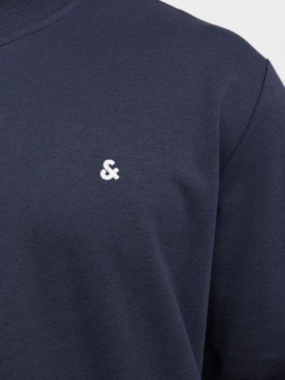 Jack & Jones PAULOS Turtleneck Zip Sweatshirt Navy Blazer - Herren-sweater und -hoodies - Herren-Sweater und -Hoodies in großen Größen