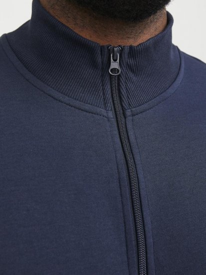 Jack & Jones PAULOS Turtleneck Zip Sweatshirt Navy Blazer - Herren-sweater und -hoodies - Herren-Sweater und -Hoodies in großen Größen