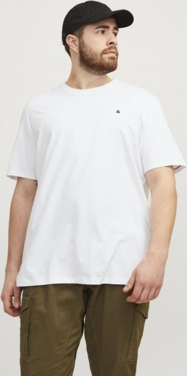 Jack & Jones PAULOS T-Shirt White - Herren-T-shirts - Herren-T-Shirts in großen Größen