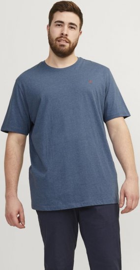 Jack & Jones PAULOS T-Shirt Denim Blue - Herren-T-shirts - Herren-T-Shirts in großen Größen