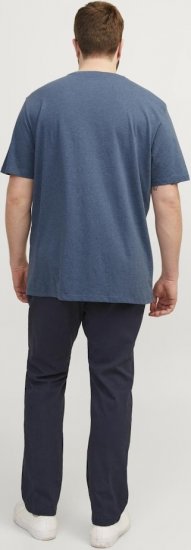 Jack & Jones PAULOS T-Shirt Denim Blue - Herren-T-shirts - Herren-T-Shirts in großen Größen