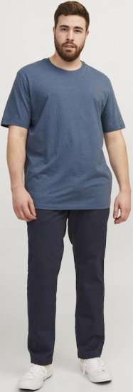 Jack & Jones PAULOS T-Shirt Denim Blue - Herren-T-shirts - Herren-T-Shirts in großen Größen