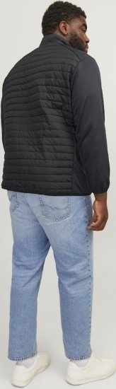Jack & Jones MULTI SET-IN Sleeves Quilted Jacket With Collar Black - Herren jacken - Herren Jacken in großen Größen