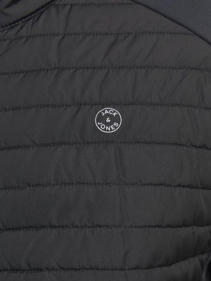 Jack & Jones MULTI SET-IN Sleeves Quilted Jacket With Collar Black - Herren jacken - Herren Jacken in großen Größen
