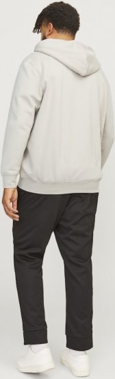 Jack & Jones ESTERBRO Zip Hoodie Light Grey - Herren-sweater und -hoodies - Herren-Sweater und -Hoodies in großen Größen