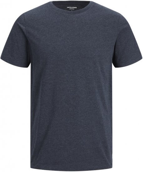 Jack & Jones ORGANIC T-Shirt Navy Blazer/Melange - Herren-T-shirts - Herren-T-Shirts in großen Größen
