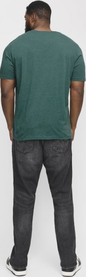 Jack & Jones ORGANIC T-Shirt Green/Melange - Herren-T-shirts - Herren-T-Shirts in großen Größen