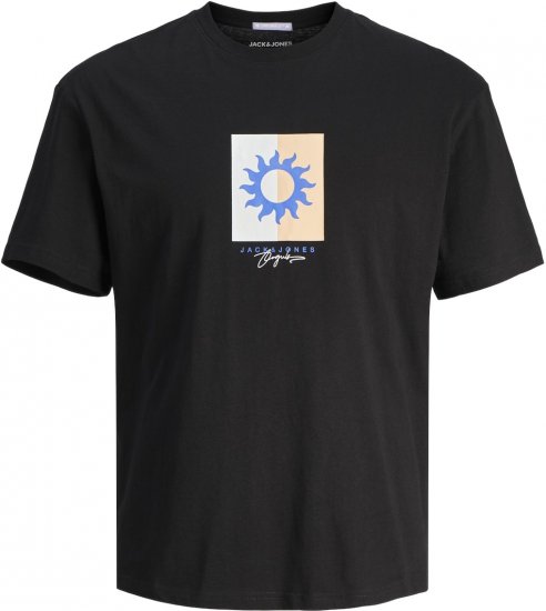 Jack & Jones JORMARBELLA BRANDING TEE SS Black - Herren-T-shirts - Herren-T-Shirts in großen Größen