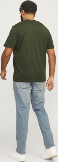 Jack & Jones JJELOGO O-Neck T-Shirt Kombu Green - Herren-T-shirts - Herren-T-Shirts in großen Größen