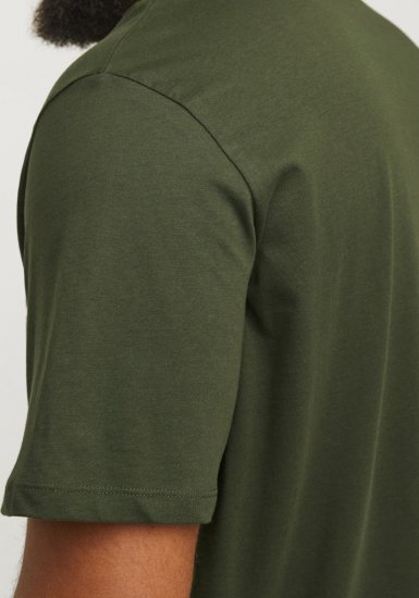 Jack & Jones JJELOGO O-Neck T-Shirt Kombu Green - Herren-T-shirts - Herren-T-Shirts in großen Größen
