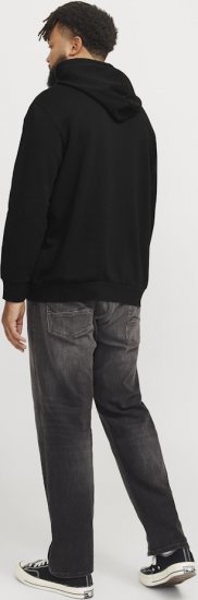 Jack & Jones CORP OLD LOGO REG FIT Hoodie Black - Herren-sweater und -hoodies - Herren-Sweater und -Hoodies in großen Größen