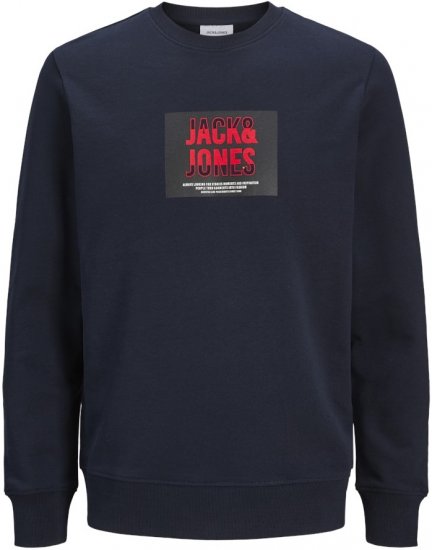 Jack & Jones HUDSON Sweatshirt Navy - Herren-sweater und -hoodies - Herren-Sweater und -Hoodies in großen Größen
