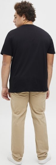 Jack & Jones Tarmac Branding Crew Neck T-Shirt Black - Herren-T-shirts - Herren-T-Shirts in großen Größen
