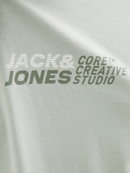 Jack & Jones Tarmac Branding Crew Neck T-Shirt Green - Herren-T-shirts - Herren-T-Shirts in großen Größen