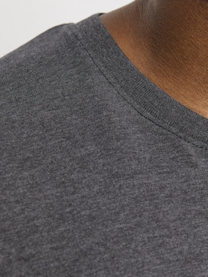 Jack & Jones ORGANIC T-Shirt Dark Grey Melange - Herren-T-shirts - Herren-T-Shirts in großen Größen