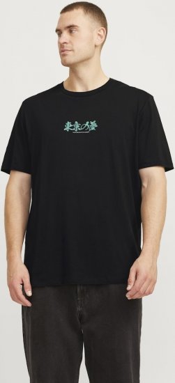 Jack & Jones Dreams Front & Back Print Crew Neck T-Shirt Black - Herren-T-shirts - Herren-T-Shirts in großen Größen