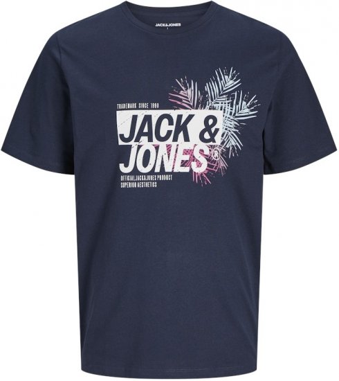 Jack & Jones Jaxon Crew Neck T-Shirt Sky Captain - Herren-T-shirts - Herren-T-Shirts in großen Größen