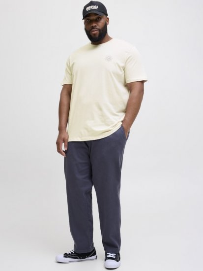Jack & Jones Jackie Crew Neck T-Shirt Moonbeam - Herren-T-shirts - Herren-T-Shirts in großen Größen