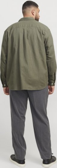 Jack & Jones Raymond Spring Long Sleeve Overshirt Green - Herrenhemden - Herrenhemden in großen Größen