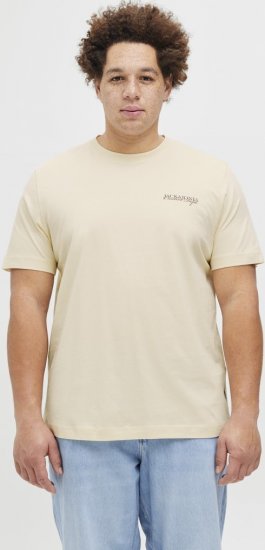 Jack & Jones Boston Photo Crew Neck T-Shirt Antique White - Herren-T-shirts - Herren-T-Shirts in großen Größen