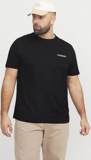 Jack & Jones Boston Photo Crew Neck T-Shirt Black - Herren-T-shirts - Herren-T-Shirts in großen Größen