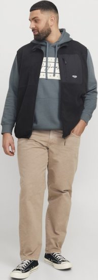 Jack & Jones Frederiksberg Box Script Hoodie Grey - Herren-sweater und -hoodies - Herren-Sweater und -Hoodies in großen Größen